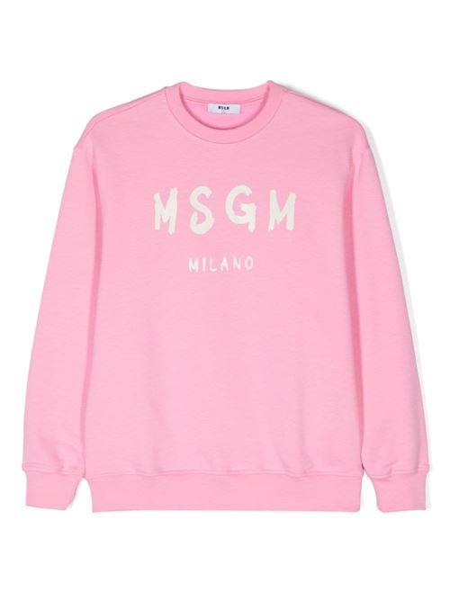 Felpa bambina girocollo MSGM KIDS | F4MSJUSW291042